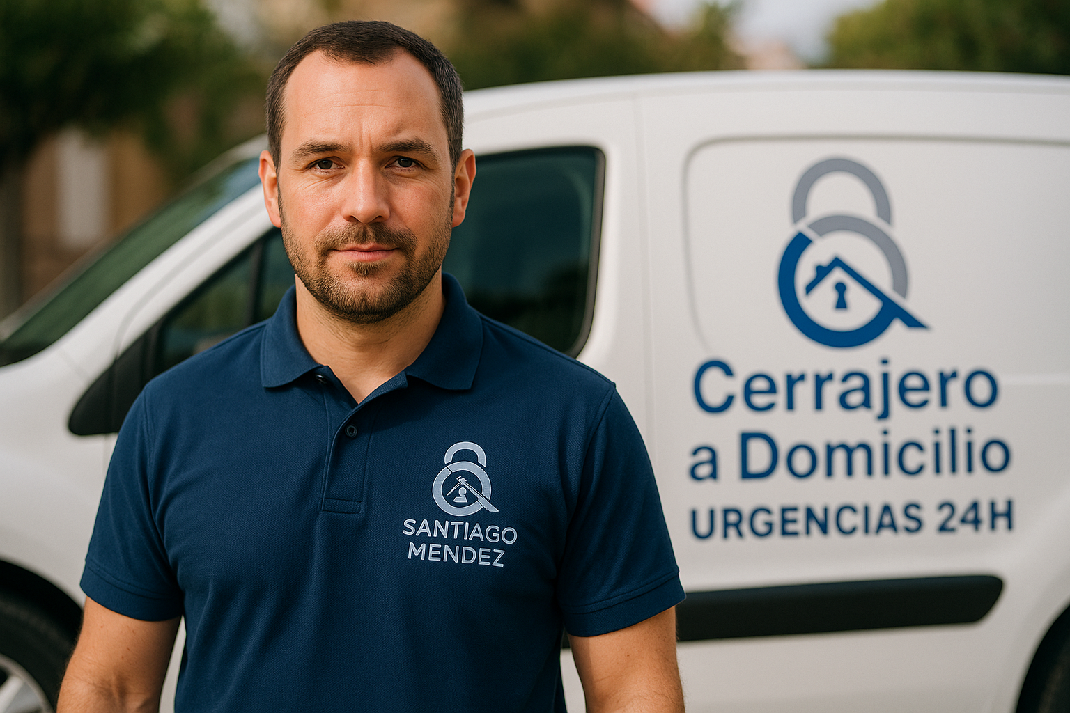 Retrato de Santiago Méndez Cerrajero en Badalona